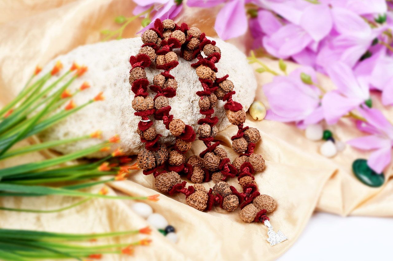 Gauri Shankar Mala Java - 6 Mukhi - 19 Mukhi