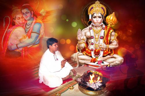 Hanuman Puja or Anjaneya Swamy Pooja Vidhanam