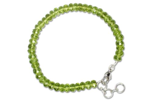 PERIDOT FACETED BRACELET