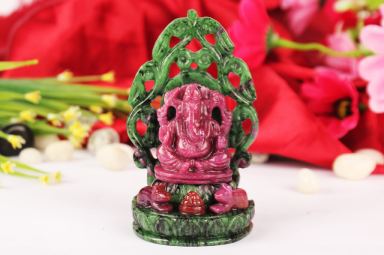 RUBY GANESHA IDOLS