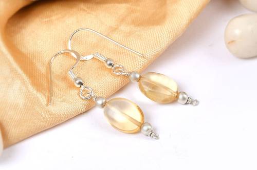 YELLOW TOPAZ EARRINGS