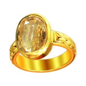 YELLOW CITRINE STONE RING